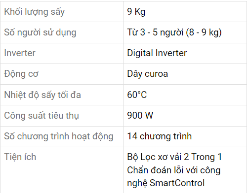 Máy sấy bơm nhiệt Samsung 9kg DV90TA240AE/SV hiện đại