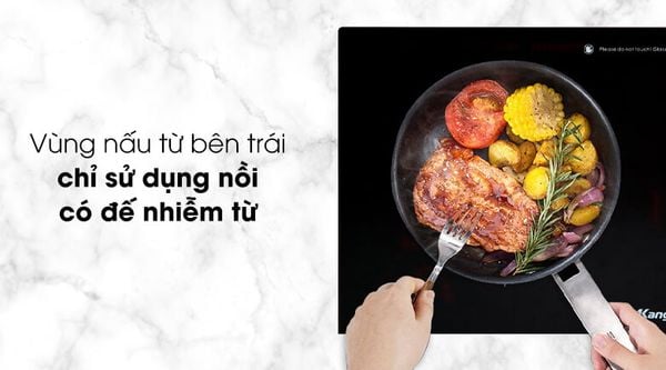 BẾP ĐIỆN TỪ HỒNG NGOẠI ĐÔI KANGAROO KG443I đa năng