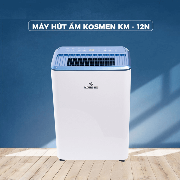 Máy hút ẩm Kosmen KM - 12N được trang bị tính năng tự động ngắt khi bình chứa nước đầy, giúp tránh tình trạng nước tràn ra ngoài.