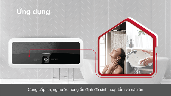 Ariston Slim2 20RS được đánh giá cao về khả năng tiết kiệm năng lượng nhờ sự kết hợp giữa thanh đốt hiệu suất cao và lớp cách nhiệt chất lượng.