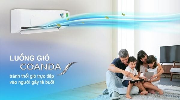 Điều hòa Daikin FTKB35YVM có công suất làm lạnh 12.000 BTU và phù hợp với các không gian rộng