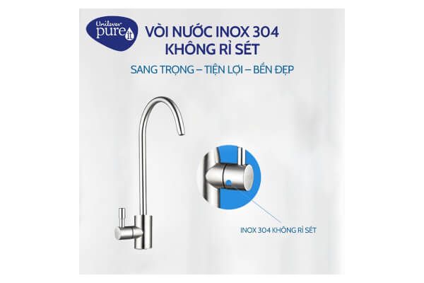 Máy lọc nước âm tủ bếp Tanka UR3140 -vòi inox 304 k gỉ