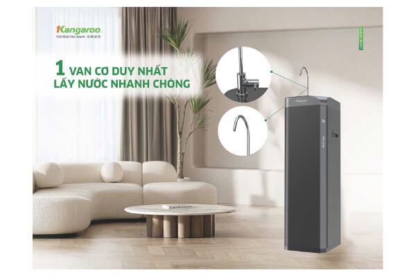 Máy lọc nước Kangaroo Hydrogen Waterfall KG10W2 1 van cơ