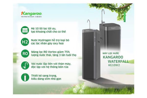 Máy lọc nước Kangaroo Hydrogen Waterfall KG10W2
