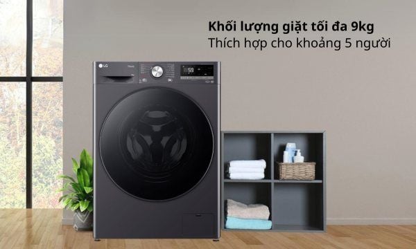 LG FV1409S3W Giúp bảo vệ sợi vải tốt hơn bằng cách nhận diện chất liệu vải và tối ưu hóa quá trình giặt.