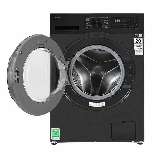 Samsung WW12CGC04DABSV 12kg được tích hợp công nghệ EcoBubble, giúp tạo bọt xà phòng siêu mịn thẩm thấu nhanh vào từng sợi vải ngay từ đầu chu trình giặt.