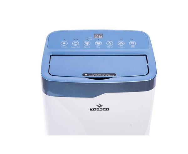 Máy hút ẩm Kosmen KM - 20N được trang bị tính năng tự động ngắt khi bình chứa nước đầy, giúp tránh tình trạng nước tràn ra ngoài.
