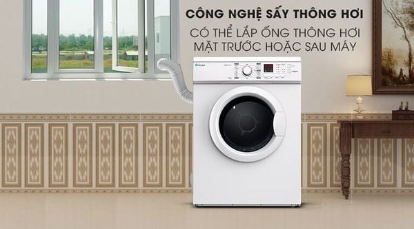 Máy sấy Casper TD-72VWD được trang bị công nghệ inverter để tiết kiệm điện năng và vẫn đảm bảo hiệu suất sấy cao.