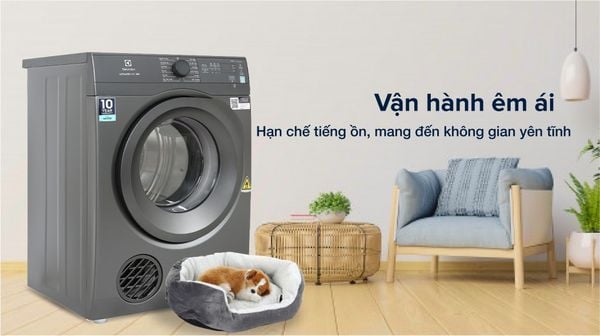 Máy sấy Bosch vận hành êm ái