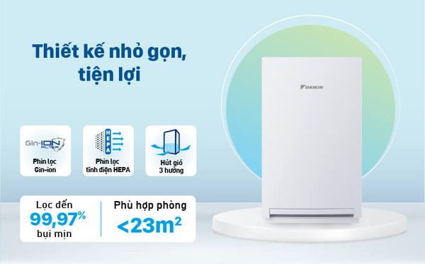 Khả năng kết nối và điều khiển thông minh qua điện thoại là một trong những tính năng hiện đại của Daikin MCQ30ZVM7.