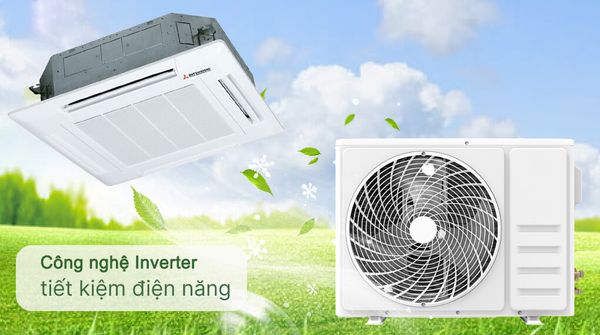 Hệ thống quạt đa chiều có thể xoay 360 độ của điều hòa Daikin âm trần cassette cho phép luồng gió lạnh đều khắp không gian