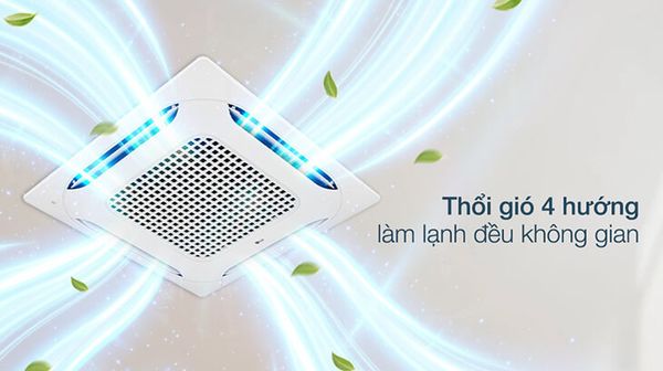 Điều hòa âm trần cassette Panasonic S-3447PU3H/U-3447PU3H có công suất 34.000 BTU, tốt cho các không gian lớn như hội trường, nhà hàng hoặc văn phòng mở.
