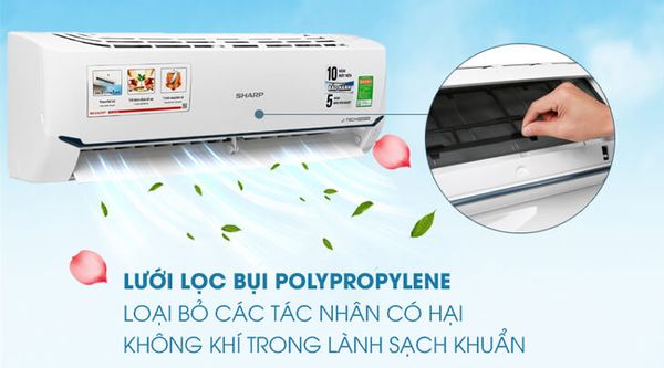 LG V13WIN1 không có tính năng lọc không khí hiện đại, nhưng nó có chế độ làm lạnh nhanh và chế độ ngủ êm.