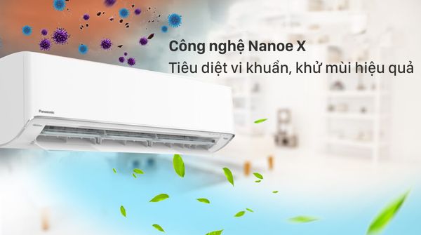 Panasonic CU/CS-XU18XKH-8 có thiết kế mượt mà với độ ồn cực thấp 19 dB