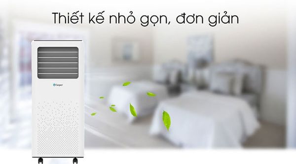 Điều hòa di động Casper PC-09TL33 sở hữu thiết kế nhỏ gọn, dễ dàng di chuyển, giúp người dùng có thể thay đổi vị trí máy trong các không gian khác nhau mà không gặp nhiều khó khăn.