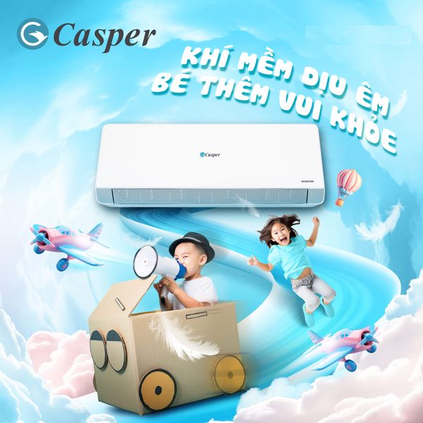 Công nghệ inverter tiên tiến của Tiết kiệm Điện Casper cho phép máy thay đổi công suất theo nhu cầu