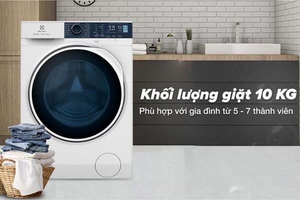 Máy giặt Electrolux cửa ngang 10Kg EWF1024P5WB Thiết Kế Tiện Lợi và Sang Trọng