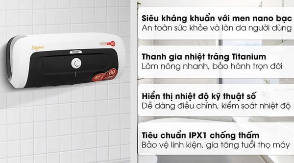 Rossi Rpo 15SQ là sự lựa chọn tuyệt vời cho các gia đình nhỏ vì nó có thể đáp ứng nhu cầu về nước nóng mà không tiêu tốn nhiều điện.