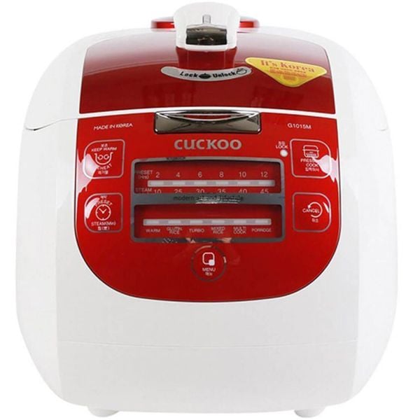 Nồi cơm điện tử Cuckoo CRP-G1015M có bảng điều khiển điện tử với các nút bấm dễ hiểu