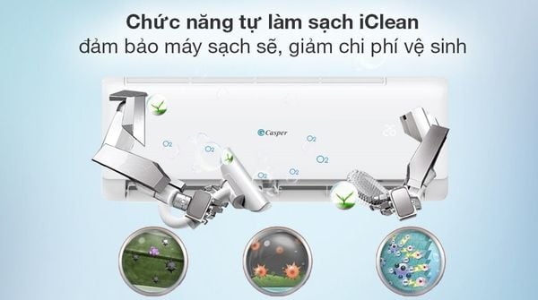 Một điểm cộng khác của Casper JC-12IU36 là chế độ Sleep Mode giúp điều chỉnh nhiệt độ phù hợp với nhiệt độ cơ thể vào ban đêm.