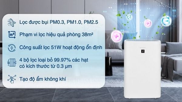 Máy lọc không khí Sharp KI-N50V-W không chỉ đơn thuần là một thiết bị lọc khí mà còn trở thành một phần không thể thiếu trong những gia đình