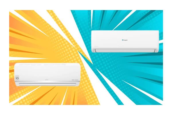 so sánh Điều hoà treo tường casper và loại điều hoà khác