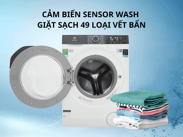 Máy giặt Electrolux EWF8025CQSA có dung tích 8 kg và thích hợp cho các gia đình nhỏ hoặc cặp đôi.