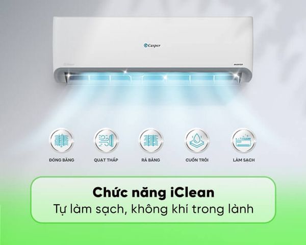 Casper QC-091536 vận hành êm ái với độ ồn thấp chỉ khoảng 18-20 dB, mang lại không gian yên tĩnh cho giấc ngủ ngon và giờ làm việc tập trung.