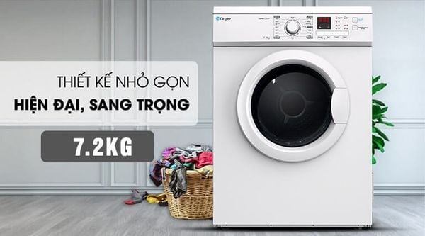 Chế độ chống nhăn của máy sấy Casper là một tính năng được người dùng ưa chuộng vì nó giúp quần áo sau khi sấy không bị nhăn nhúm