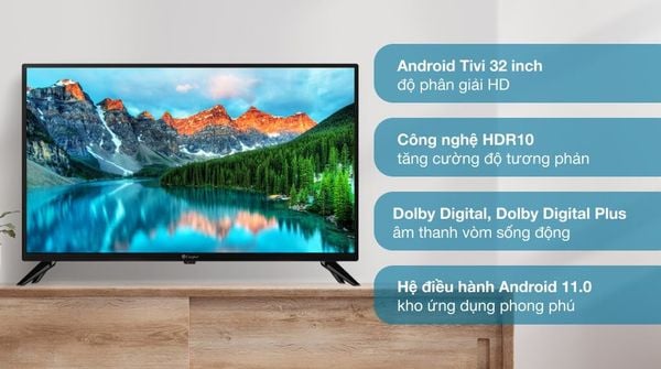 Smart Tivi Casper 32 Inch HD 32HGA510 đa năng