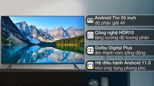 Smart Tivi Casper 32 Inch HD 32HGA510 hiện đại