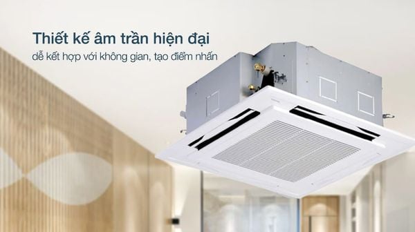 Âm trần FCTF140AVM/RZA140DY1 có công suất 48000 BTU và diện tích làm mát 60-80 m2.
