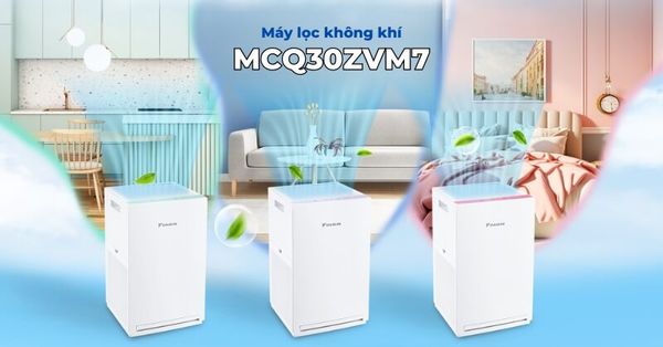 Công nghệ Streamer của Daikin MCQ30ZVM7 mang lại bầu không khí trong lành và an toàn cho người dùng.