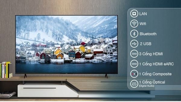 Chế độ bảo vệ mắt của Smart TV Samsung QA55070DAKXXV giúp giảm thiểu ánh sáng xanh có hại khi xem tivi trong thời gian dà