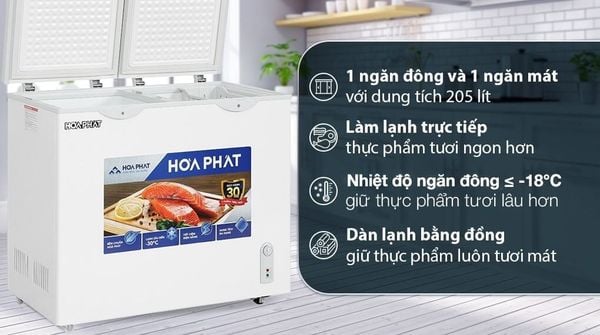 Tủ đông Funiki HCFI 506S2Đ2 được trang bị hệ thống làm lạnh trực tiếp, giúp thực phẩm được bảo quản ở nhiệt độ ổn định