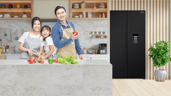 Ngăn đông mềm của Sharp SJ-SBX530WD-DG bảo quản cá ở nhiệt độ phù hợp mà không làm cho chúng đông cứng.