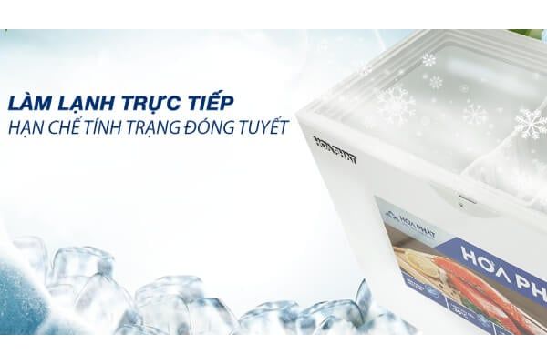 Tủ đông Hòa Phát bảo quản đồ hiệu quả.
