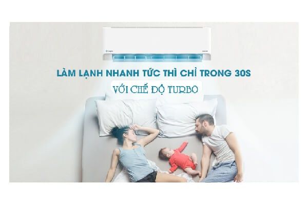 Điều hòa Casper 24000 BTU 1 chiều inverter  JC-24IU36 công nghệ turbo