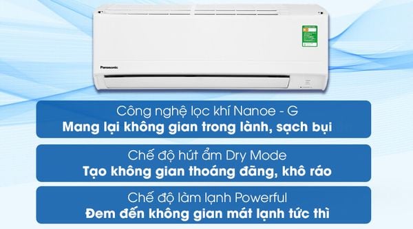 Một trong những điểm nổi bật của điều hòa Panasonic 9000BTU CS-N9AKH-8 chính là công nghệ lọc khí Nanoe-G