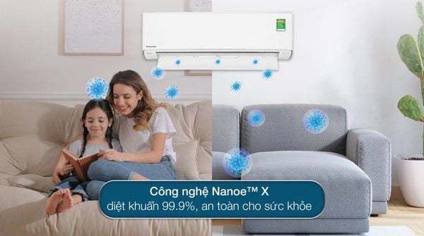 Điều hòa Panasonic CU/CS-YZ12AKH-8 có thể sử dụng chế độ ECO A.I để tiết kiệm 20% năng lượng so với công nghệ Inverter thông thường.