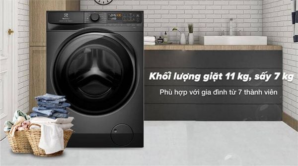 Electrolux EWW1143R7SC có mười lăm chương trình giặt đa dạng, bao gồm giặt nhanh trong 15 phút, giặt đồ len, chăn mền và giặt đồ trẻ em.