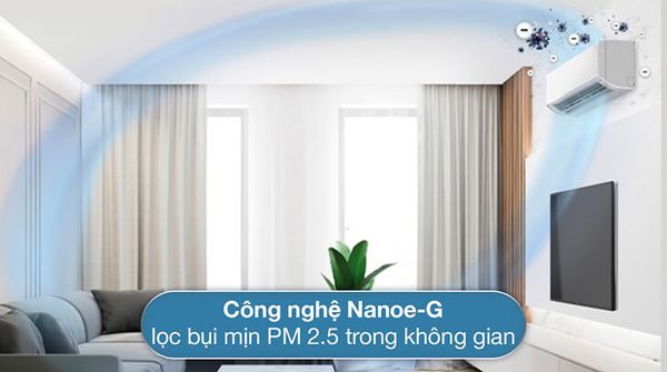 Điều hòa Panasonic CU/CS-YZ12AKH-8 có thiết kế hiện đại và tông màu trắng tinh tế, giúp nó phù hợp với mọi không gian trong nhà.