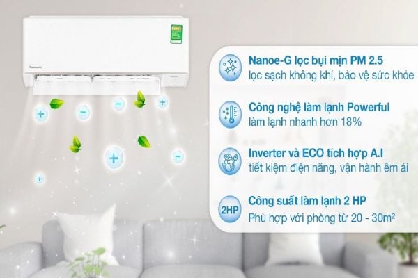 Công nghệ inverter tiên tiến của điều hòa Panasonic CU/CS-YZ18AKH-8 là một trong những tính năng nổi bật của nó.