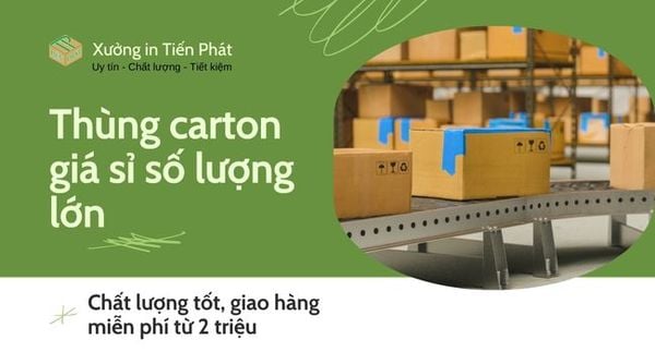Danh sách công ty sản xuất hộp giấy đóng hàng giá rẻ chất lượng tại TPHCM
