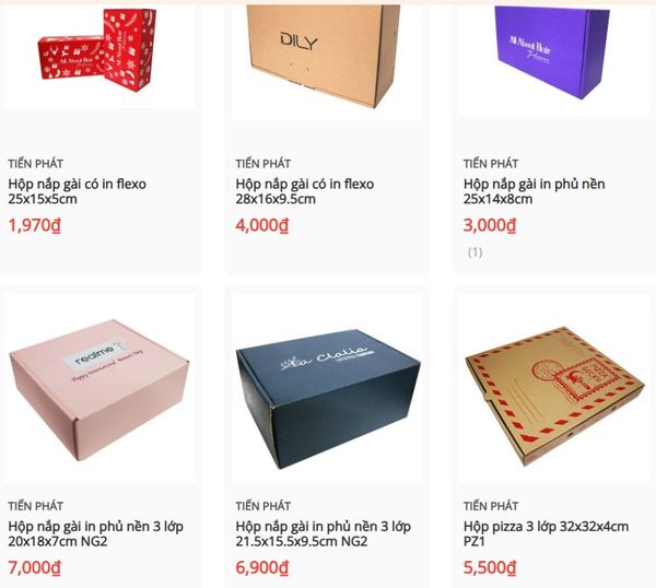 Hộp carton đựng quà in theo yêu cầu doanh nghiệp giá tốt tại TPHCM