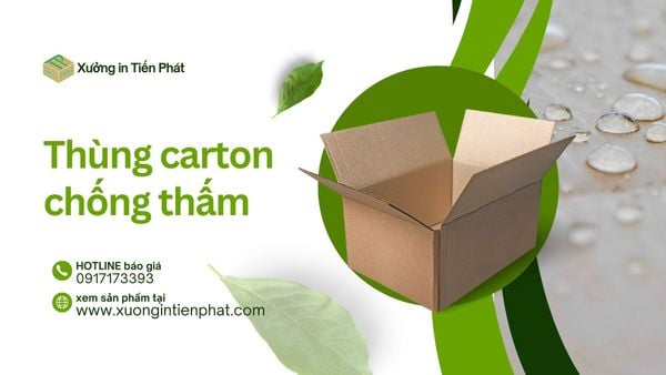 Thùng carton chống thấm là gì? Ưu điểm khi chọn thùng carton chống thấm