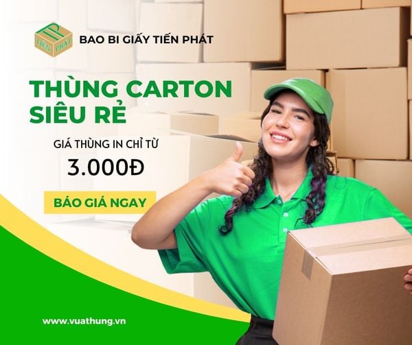 In thùng carton đóng hàng giá rẻ, giao tận nơi tại TPHCM
