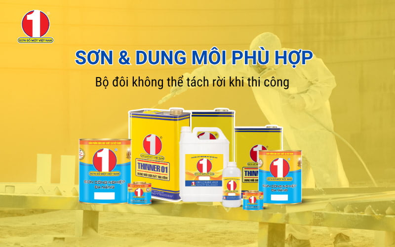 Sơn & Dung Môi Phù Hợp – Bộ Đôi Không Thể Tách Rời!