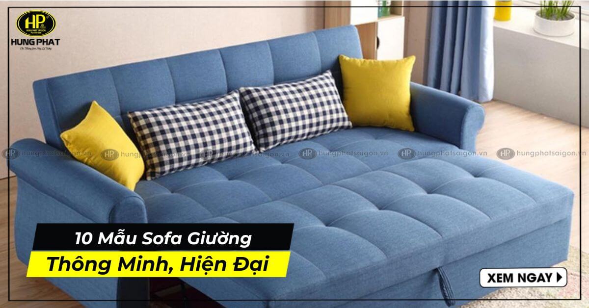 10 mẫu ghế sofa gấp thành giường thông minh được ưa chuộng