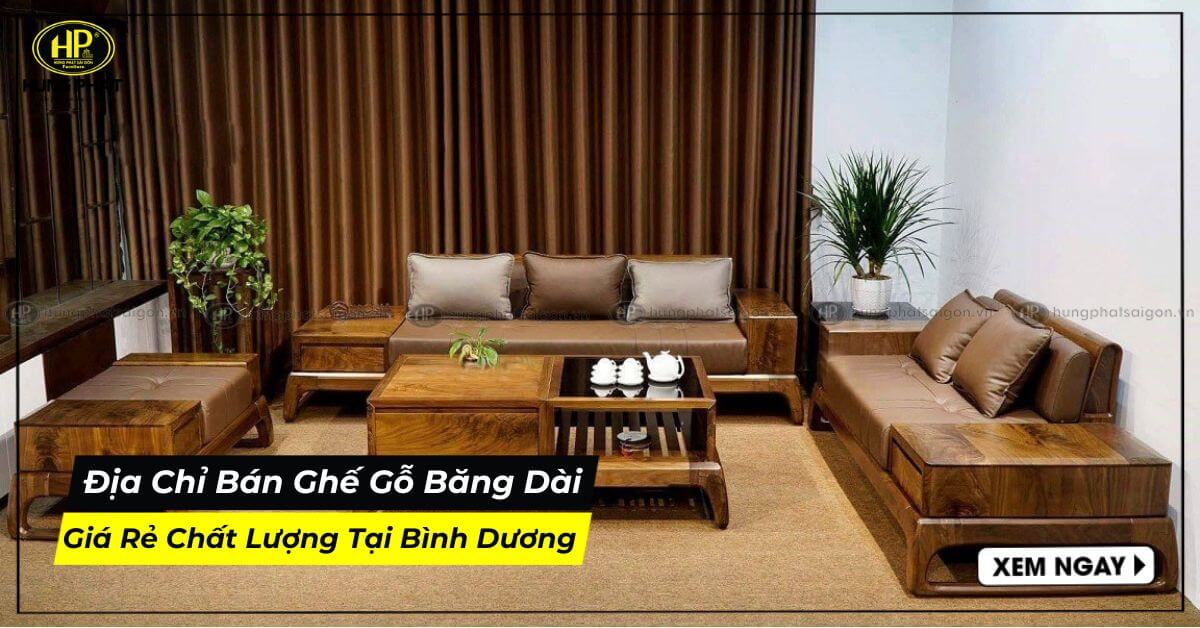 Địa Chỉ Bán Ghế Gỗ Băng Dài Giá Rẻ Chất Lượng Tại Bình Dương